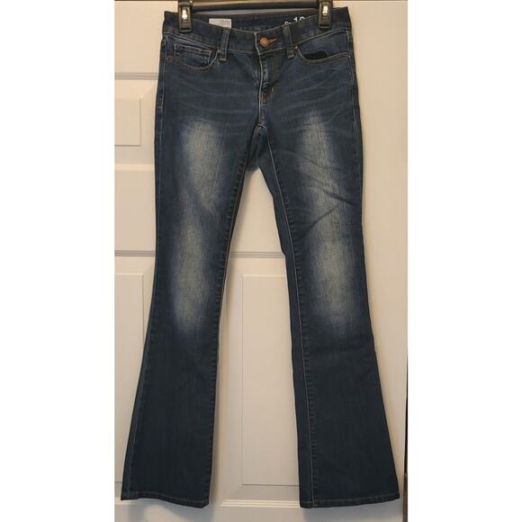 Gap Curvy Flare Womens Low Rise Stretch Blue Jeans Size 25/0r - Picture 2 of 11